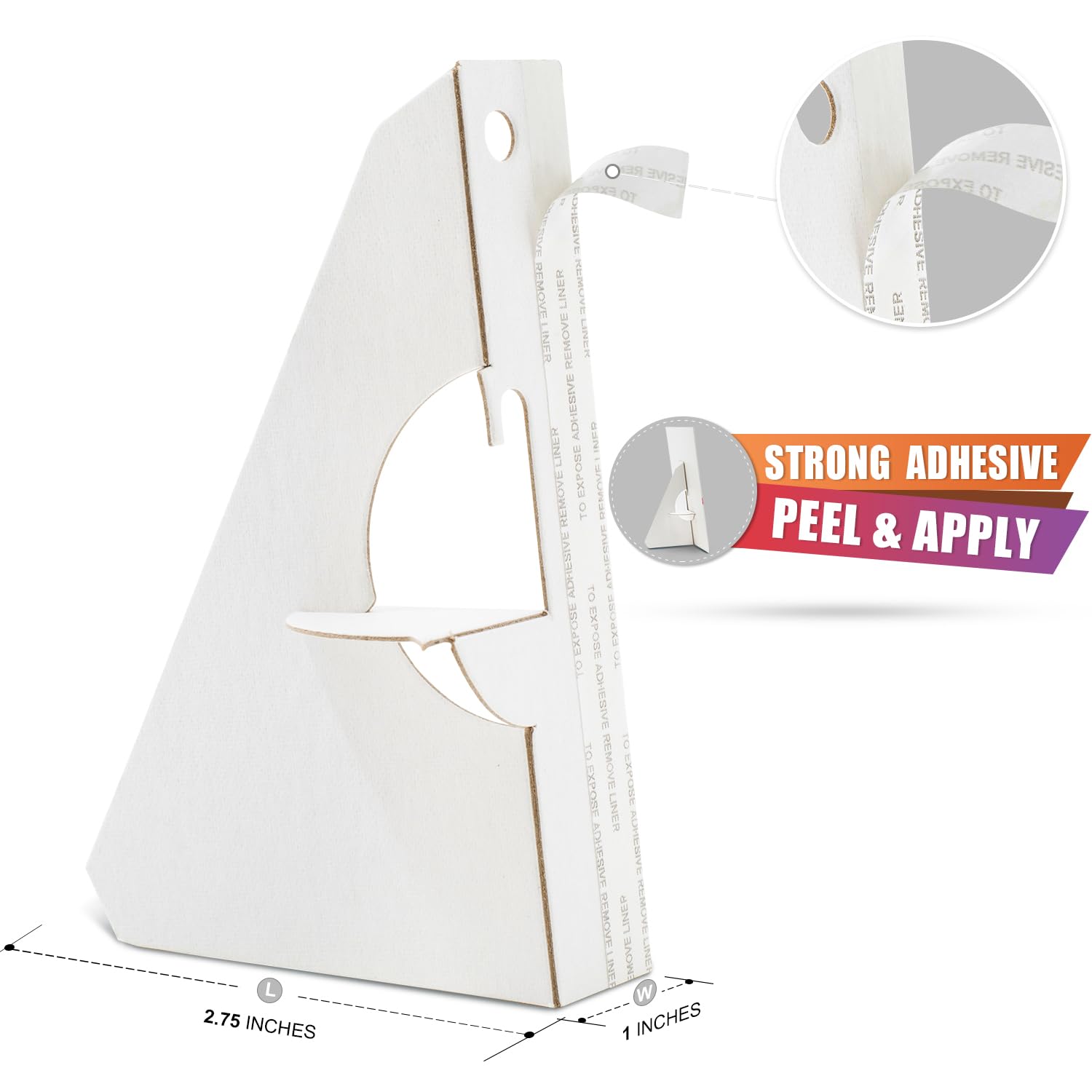 Lineco Self Stick Easel Backs 5 in. white pack of 25, 5" - Image 3