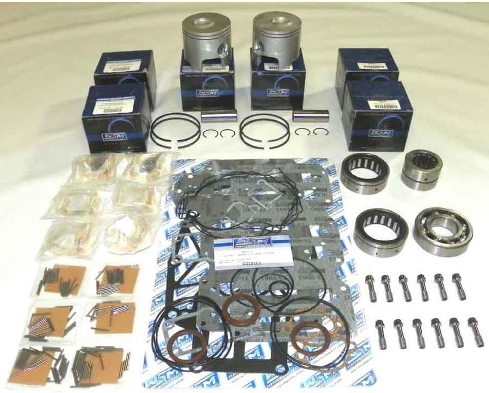 Rareelectrical Powerhead Rebuild Kit Compatible With 2003-2004 Mercury Optimax 200 225Hp V6 3.0L Dfi Round Pocket Piston Single Roller Mariner 3.6565" Bore 100-48-13 2-Stroke .030 Over 832934A98 00Hp