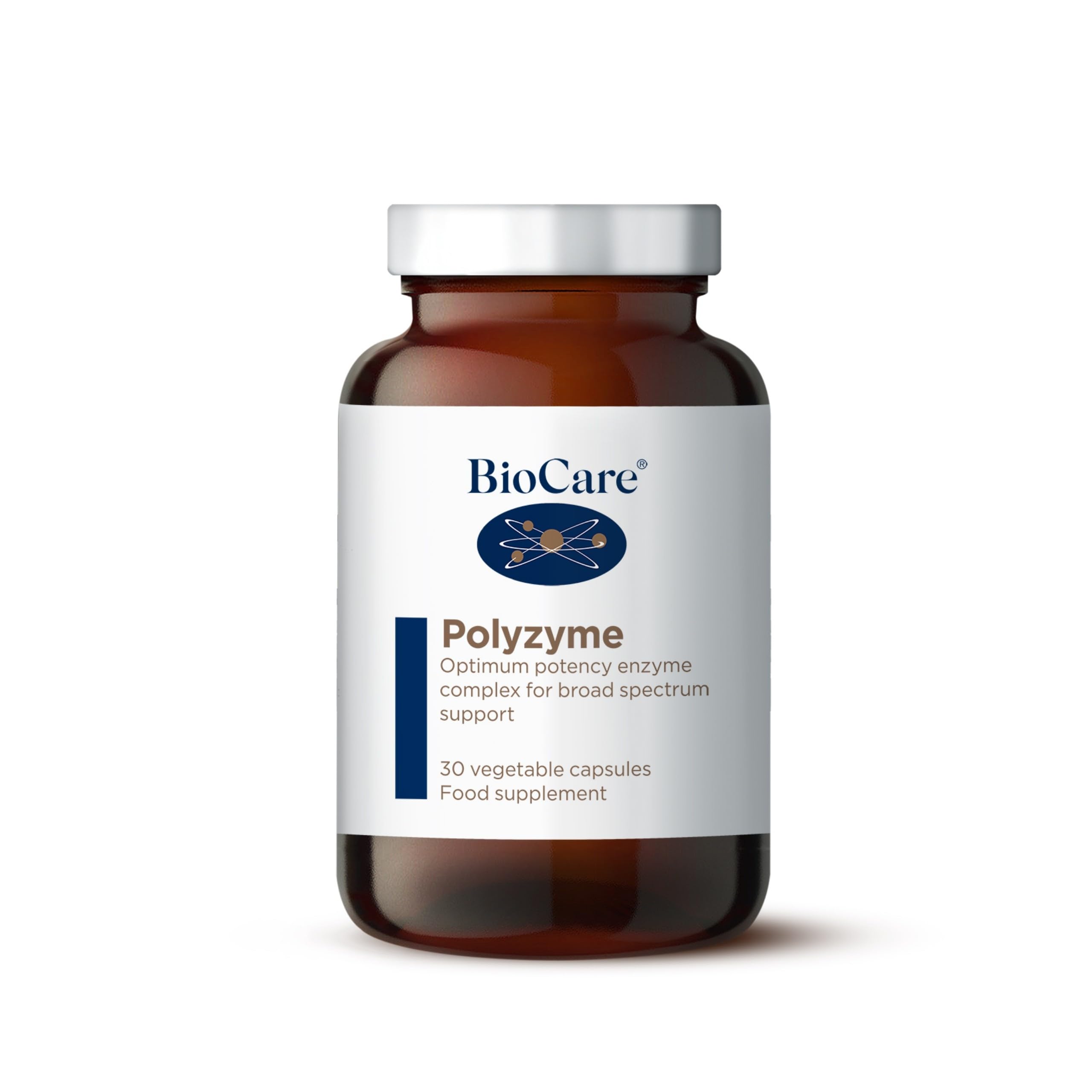 BioCare - Polyzyme - Optimum Potency Enzyme Complex for Broad Spectrum Support - Vegan Friendly - 30 Capsules
