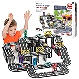 Magnetic Track car, Toy car, Sliding, Children's Assembly, Magnetic Track Building Blocks, Traffic Magnetic Sheet, Educational boy