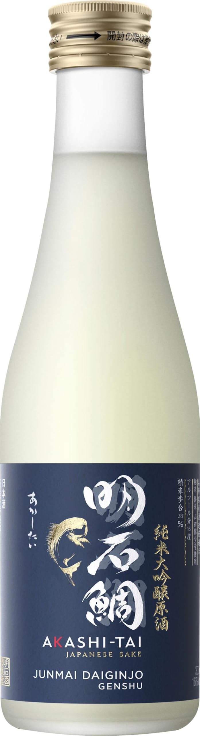 Akashi Sake Brewery Junmai Daiginjo Genshu 16Prozentvol (1 x 0.3 l)