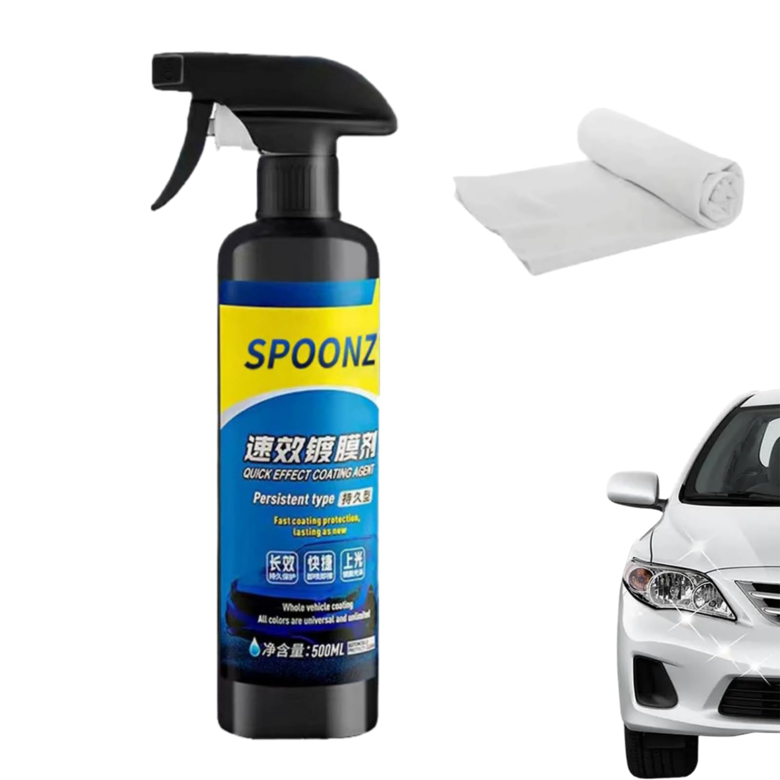 Sopami Carrosserie Quick Car Coating Spray, Revêtement Hydrophobique, Spray De Polissage De Voiture (1PCS)