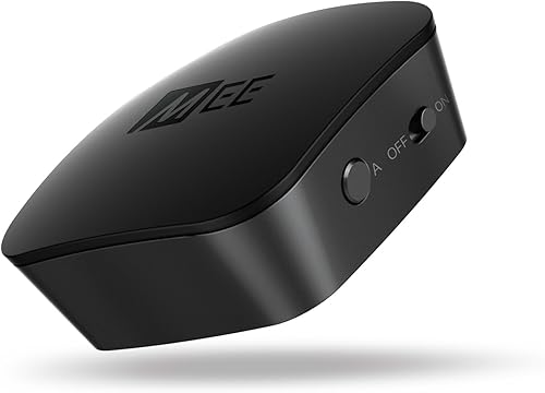 MEE audio DualStream S1 - Transmisor de audio inalámbrico Bluetooth para auriculares y altavoces con tecnología aptX de baja latencia para