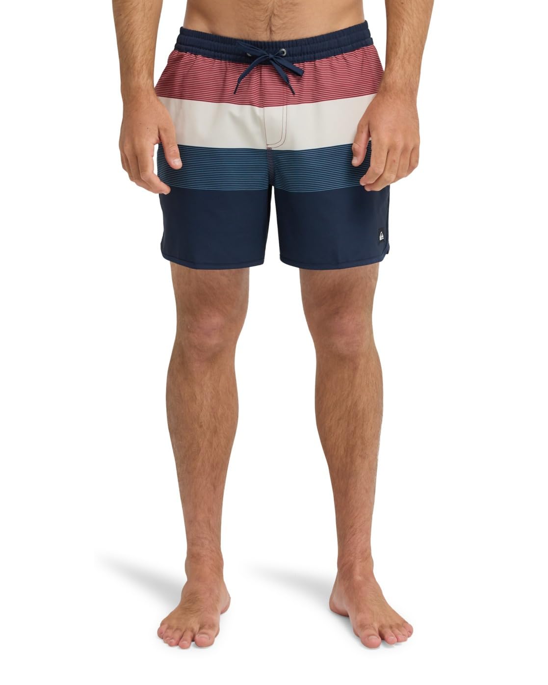 Quiksilver Stretch Scallop Volley 16" - Short de Natación - Hombre - Azul.