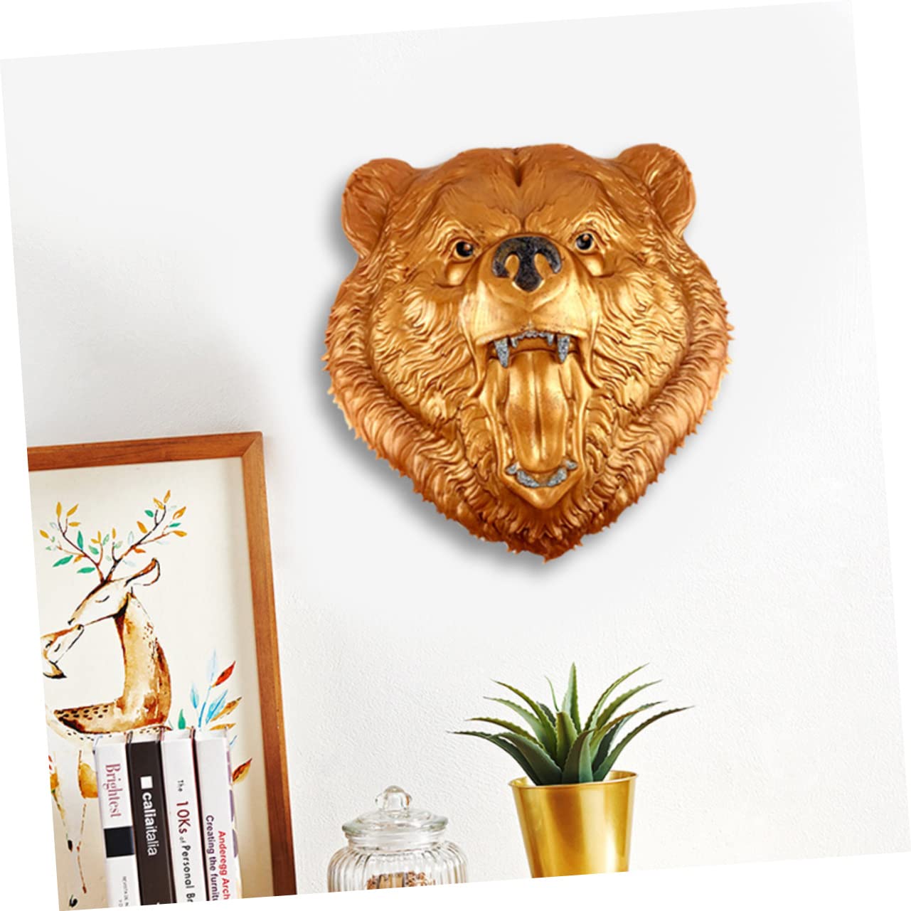 Housoutil Stampo in Silicone a Forma di Testa D'orso, Facile da Sformare, Interno Liscio, per Decorazioni da Tavolo e Progetti Fai da Te