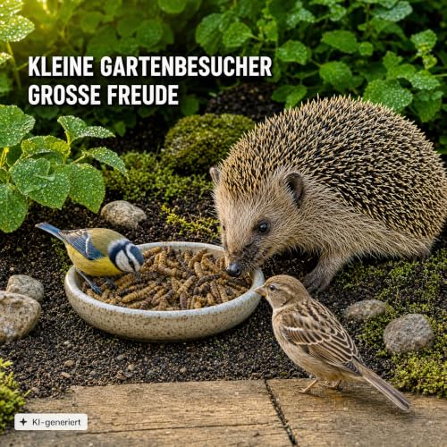 EWL Soldatenfliegenlarven getrocknet 1,2kg (7,8L) | Vogelfutter Fischfutter