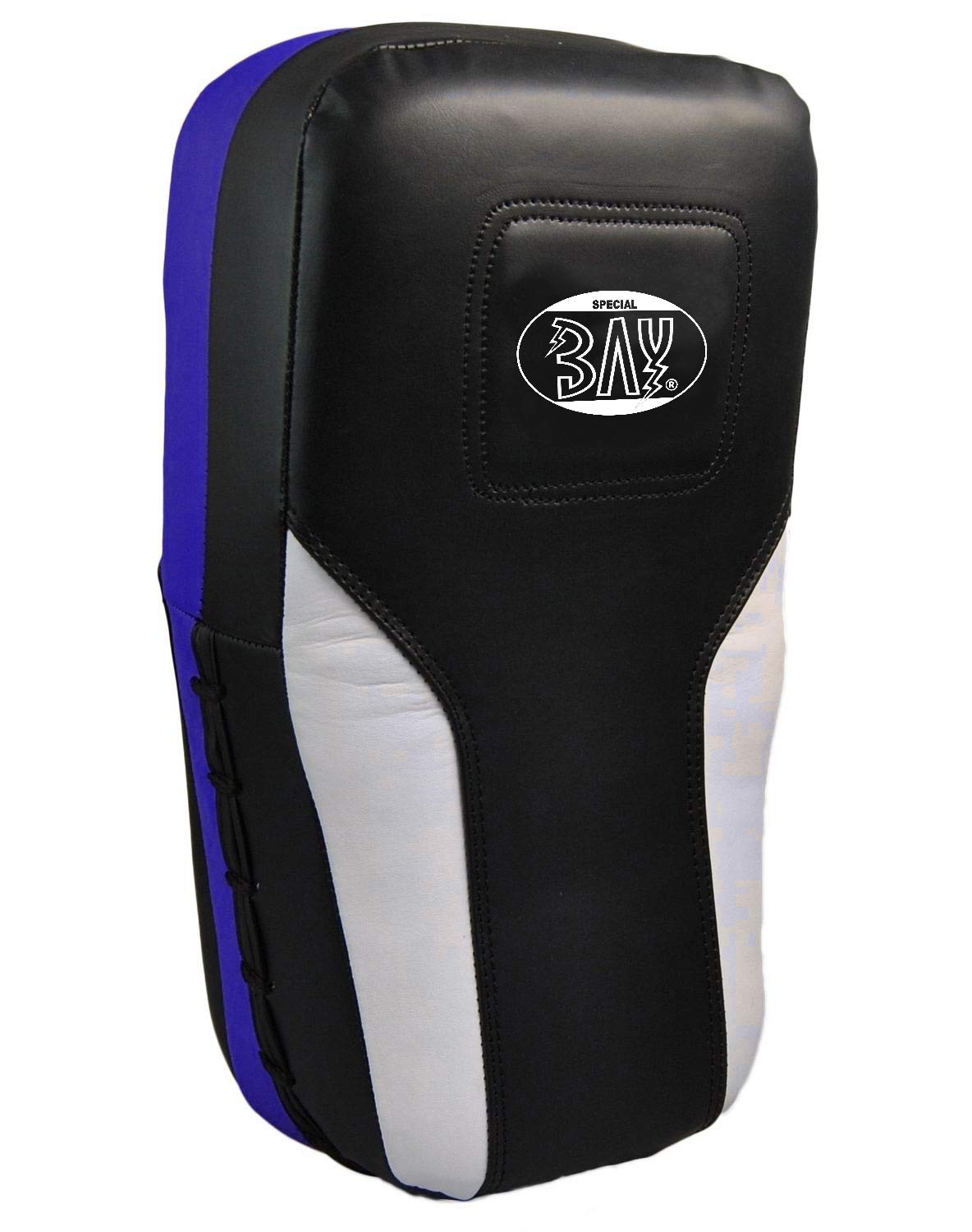 BAY LEDER PRO TECH Arm-Pratzen, Handpratzen, Armschlagpolster, vorgekrümmt, schwarz, Pratzen, krumm, Schlagpolster Schlagkissen Trainerpratzen Kickboxen, Muay Thai Thaiboxen MMA Handschlagpolster