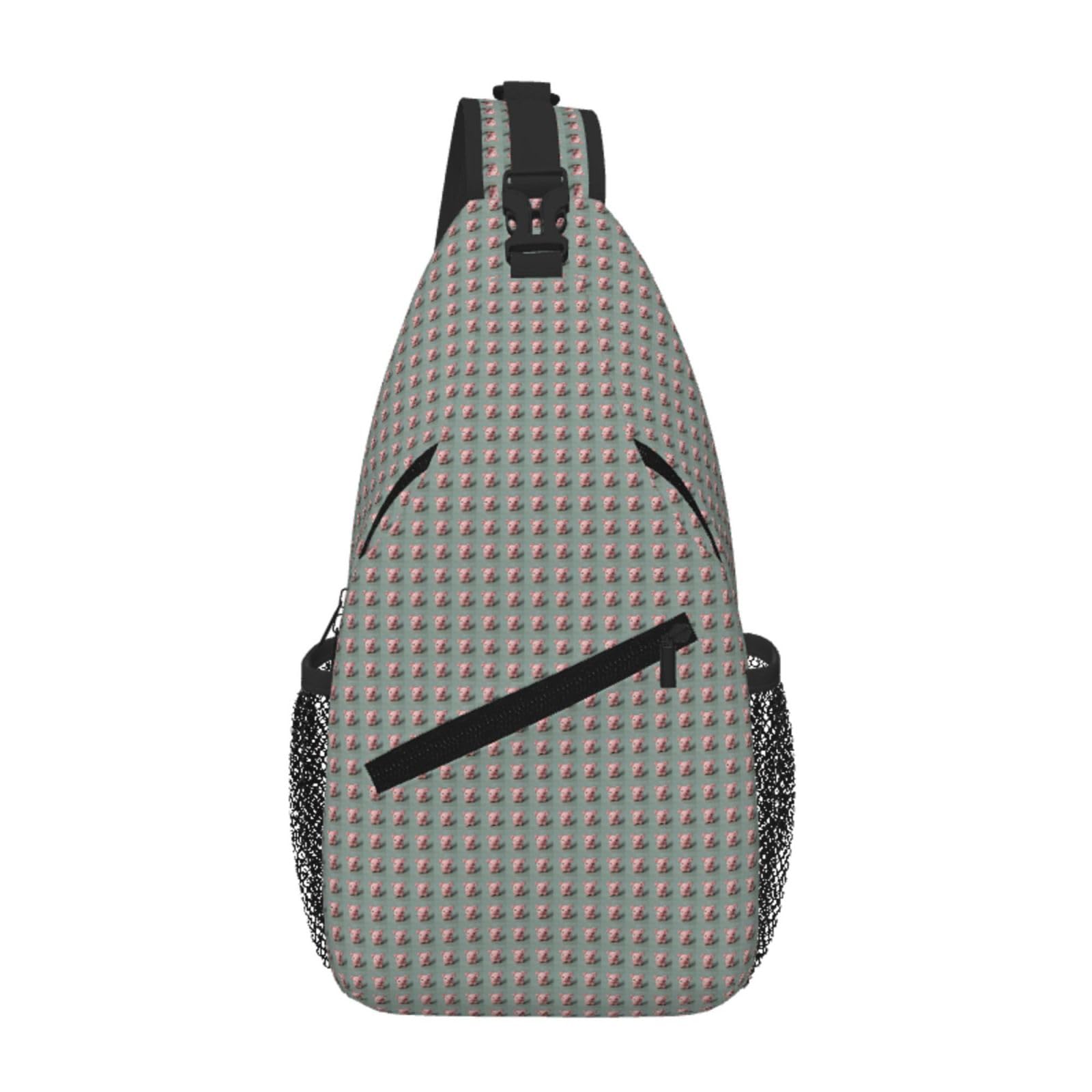 Bolsa de pecho de cerdo rosa para evitar dolor en mochila diaria 8