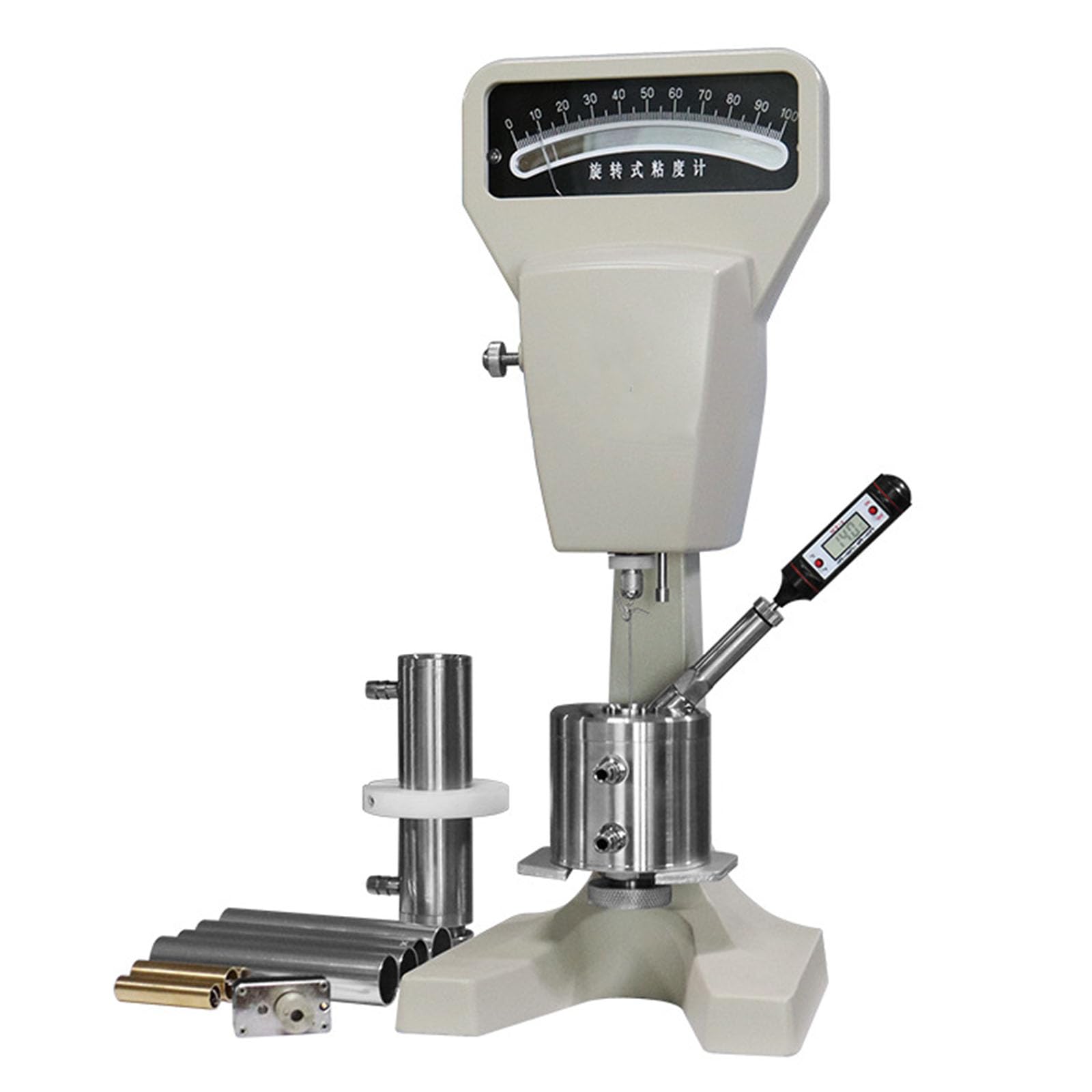 LTzygmion Digital Rotary Viscometer, Lab Pointer Viscometer, with Digital Thermometer and Micro Synchronous Motor, Range 1-1000000 MPa.s, Adjustable Speed, for Fluid Viscosity Measurements