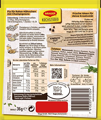 Maggi Fix und Frisch für Champignon-Rahm Hähnchen, 36 g - Image 3