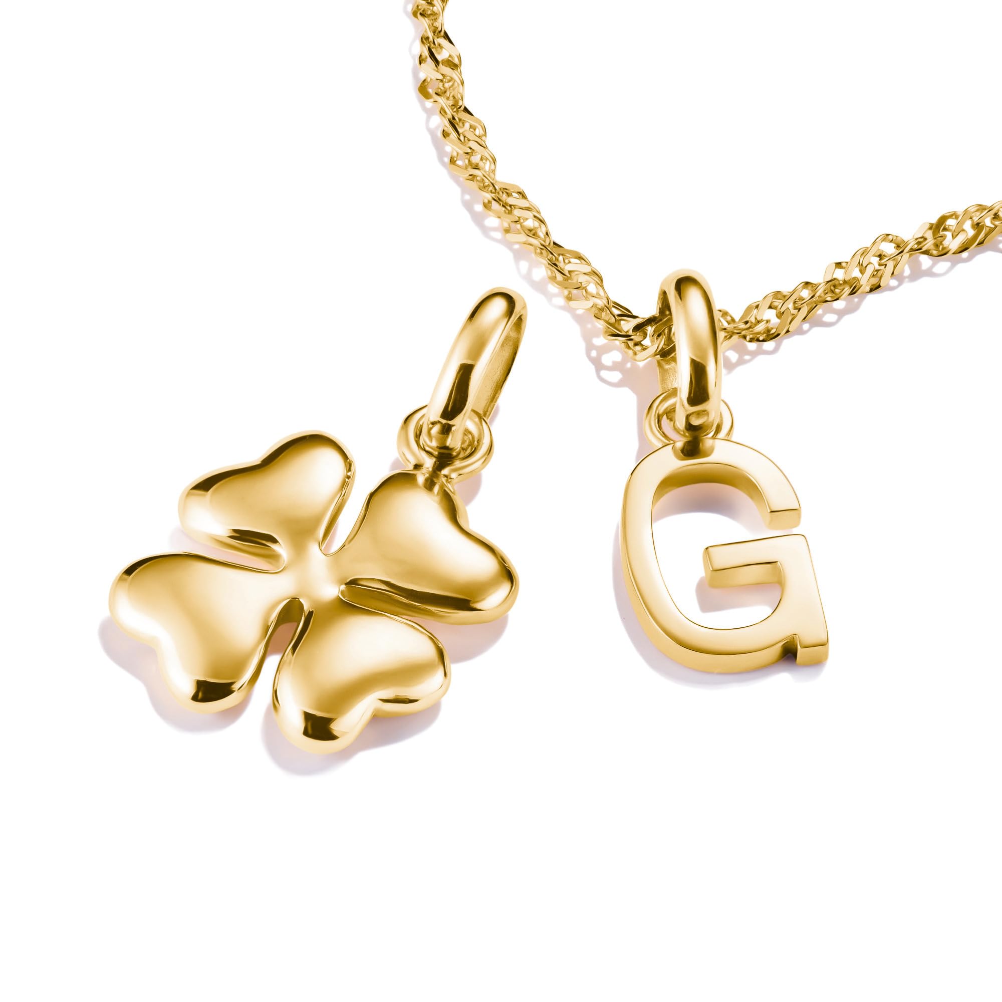 Thomas Sabo Charm-Anhänger Glücksklee in 3D Connect vergoldet 18k Vergoldung – Bild 2