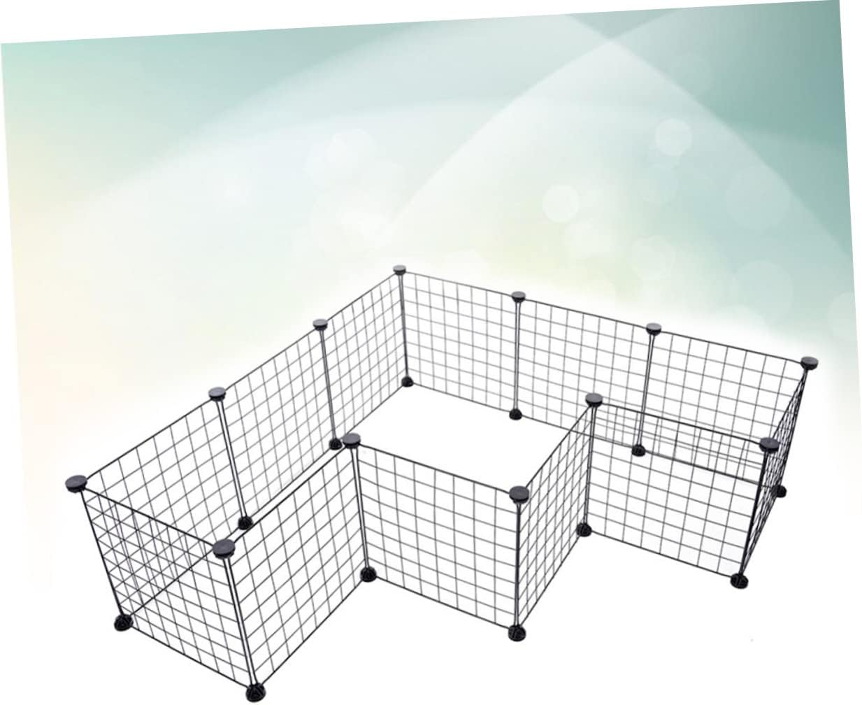 COLLBATH 12pieces Folding Metal Dog Crate Pet Cage Slide-Bolt Latch for Small Dogs Cats