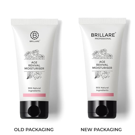 BRILLARE Professional Revitalizing Natural Moisturiser with Indian Rose and Lotus (50g)