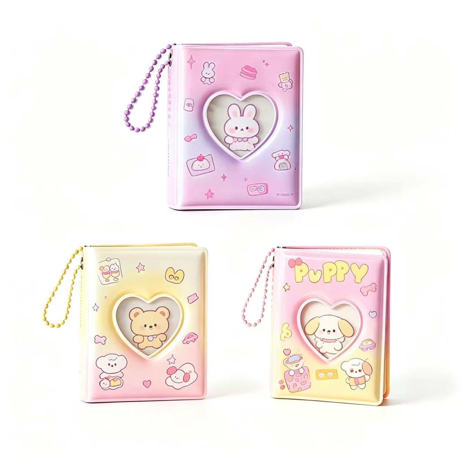 Amazon.co.jp: ミニフォトアルバムキーホルダー 3個セット 2インチ対応