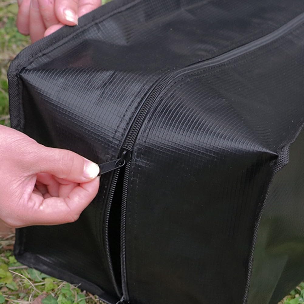 Bolsa impermeable para bastón de camping con tela Oxford y base reforzada para llevar postes de tienda de campaña, sillas plegables y equipo de pesca (60 x 25 x 25 cm)