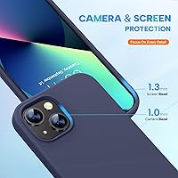Vista 385 de Miracase Funda diseñada para iPhone 13 Pro Max con protector de pantalla, [forro de microfibra suave antiarañazos], funda protectora de silicona