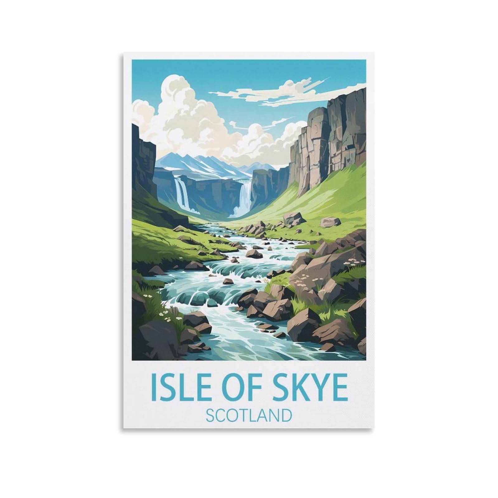 EZMLFA Diamond Painting Kits for Adults,Isle of Skye Scotland DIY Diamond Painting Art Kit for Beginners Home Wall Decor Arts and Craft Kits for Adults Kids 50x60cm