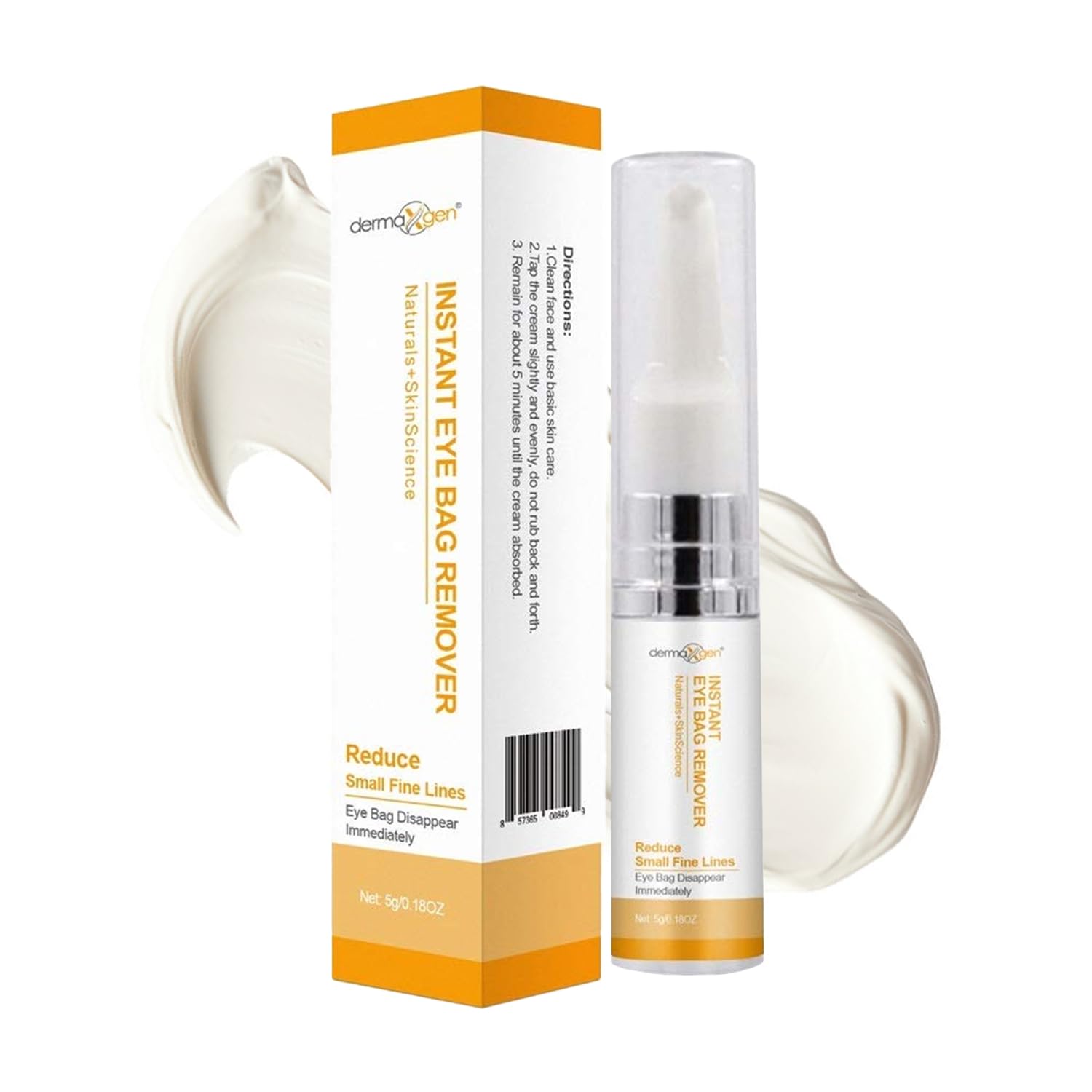 Instant Under Eye Bag Remover Cream - Dark Circles Under Eye Treatment Cream for Wrinkles & Puffiness - Advanced Anti-Aging Formula for Women - Quick Solution for Tired & Dull Skin - 0.21 OZ