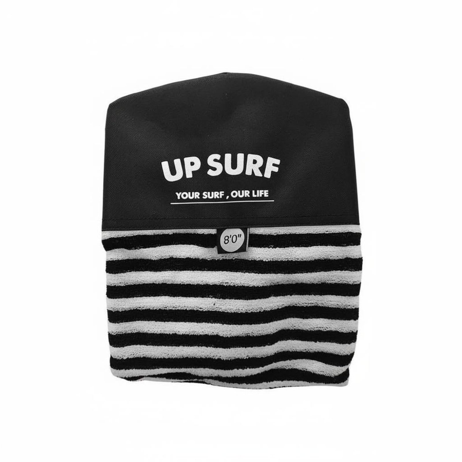 Surfbrett Socke Boardtasche Surf Ausrüstung Surfsocke Slalom Polyester Stretch Extra Nasenpolster Integrierte Tasche Kordelzug für Surfer Unterwegs Lagerung
