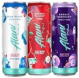Generic Alani Energy Drink Cosmic Stardust, Cherry Slush, Blue Slush Variety Pack 12 Fl Oz Cans (12 Pack)