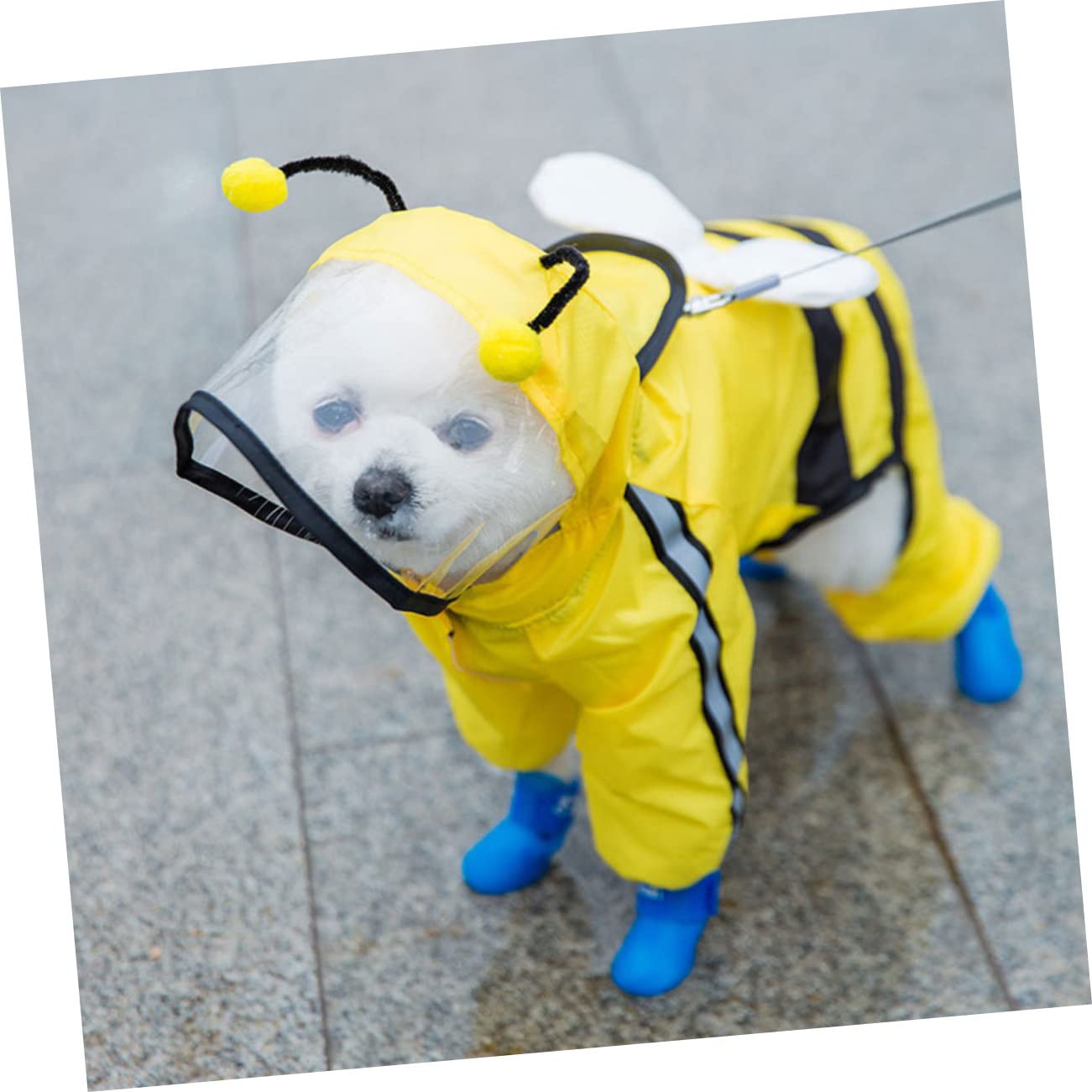 Manteaux imperméables pour Chiens, imperméables pour Chiens, 2 pièces, Tissu imperméable pour Animaux de Compagnie, Grand Chien Glissant