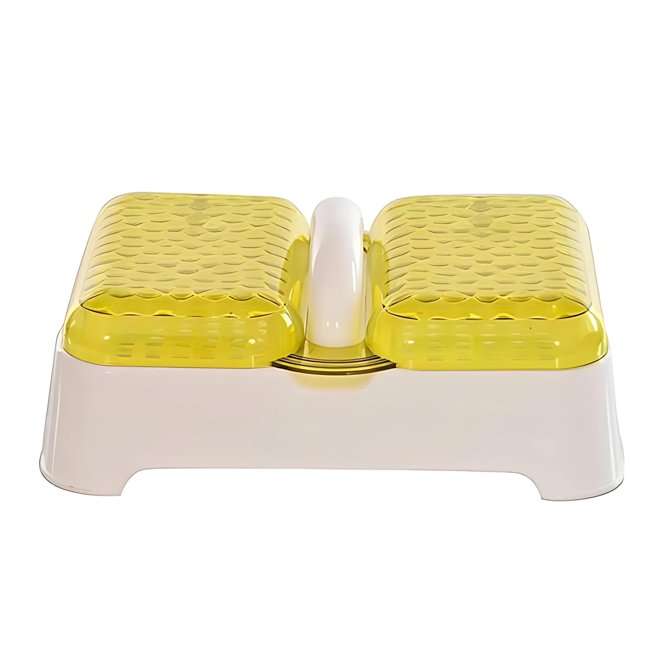 Double Sealed Drain Soap Dish Tray Holder Case Box with Handle and Lid (Transparent, Light Yellow and White, 20x14.5x6.5 cm) (B08HM777WD) Amazon Price History, Amazon Price Tracker