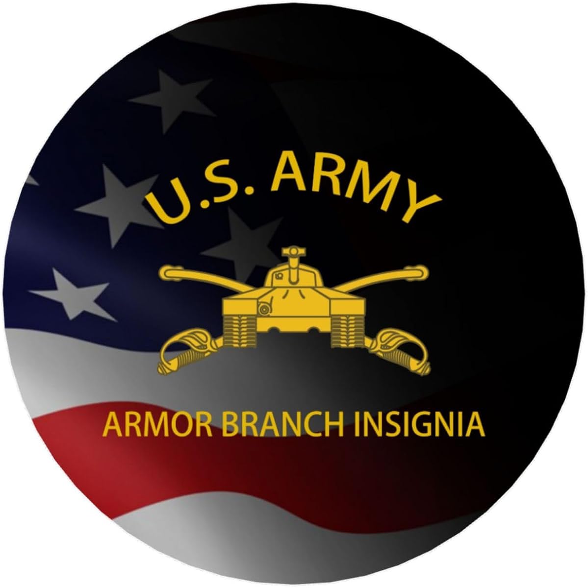 Imanes de nevera Us Armor Branch Insignia veterano decorativo refrigerador cocina pizarra blanca pegatinas para taquilla 75