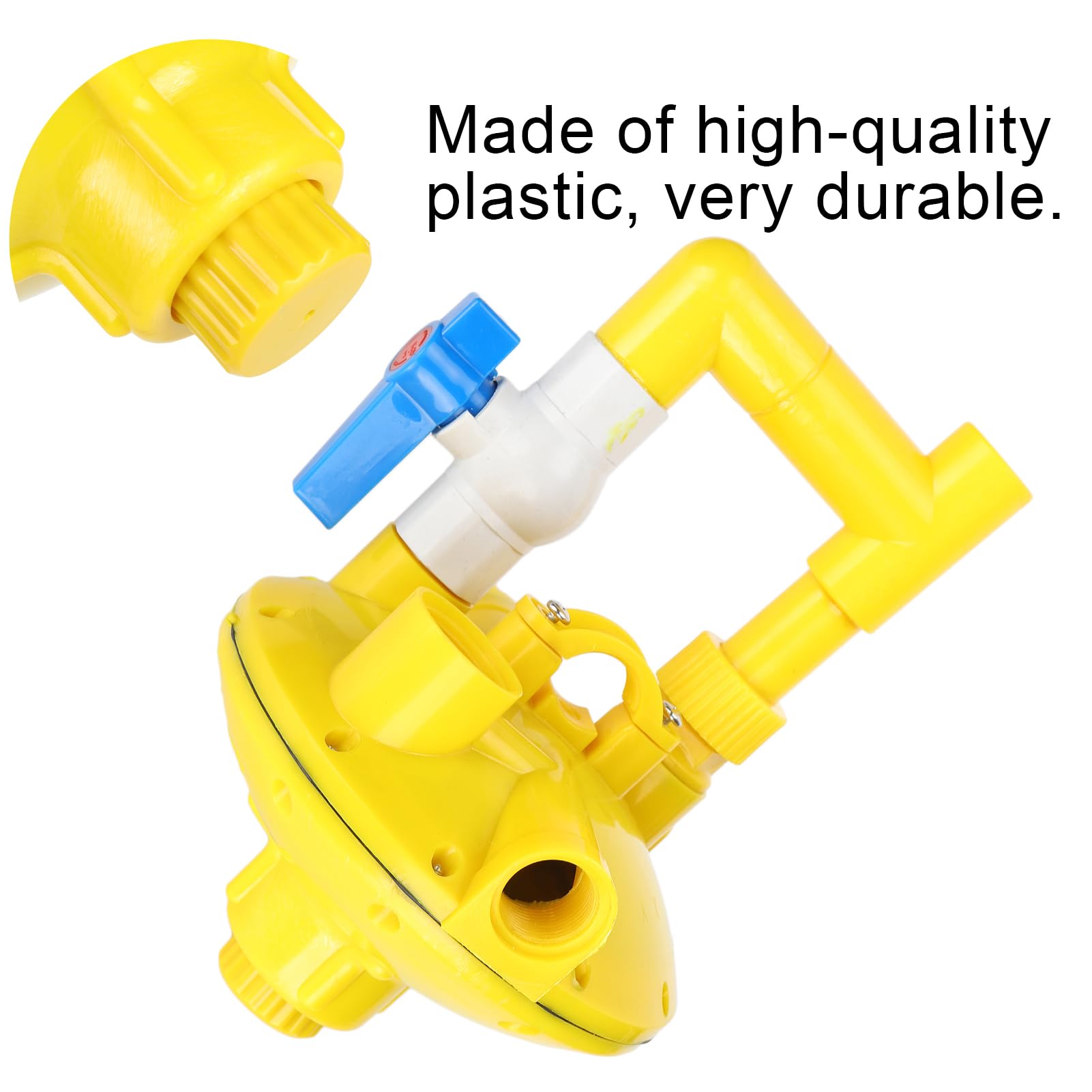 Wasserdruckregler für Hühnerstall mit doppelten Gummipolstern klarer Wasserstandsanzeige verhindert Wasserverlust automatische Tränke Reduzierventil für Zuchthühner moderne Landwirtschaft Wasserdruckregler für Hühnerstall mit doppelten Gummipolstern klarer Wasserstandsanzeige verhindert Wasserverlust automatische Tränke Reduzierventil für Zuchthühner moderne Landwirtschaft