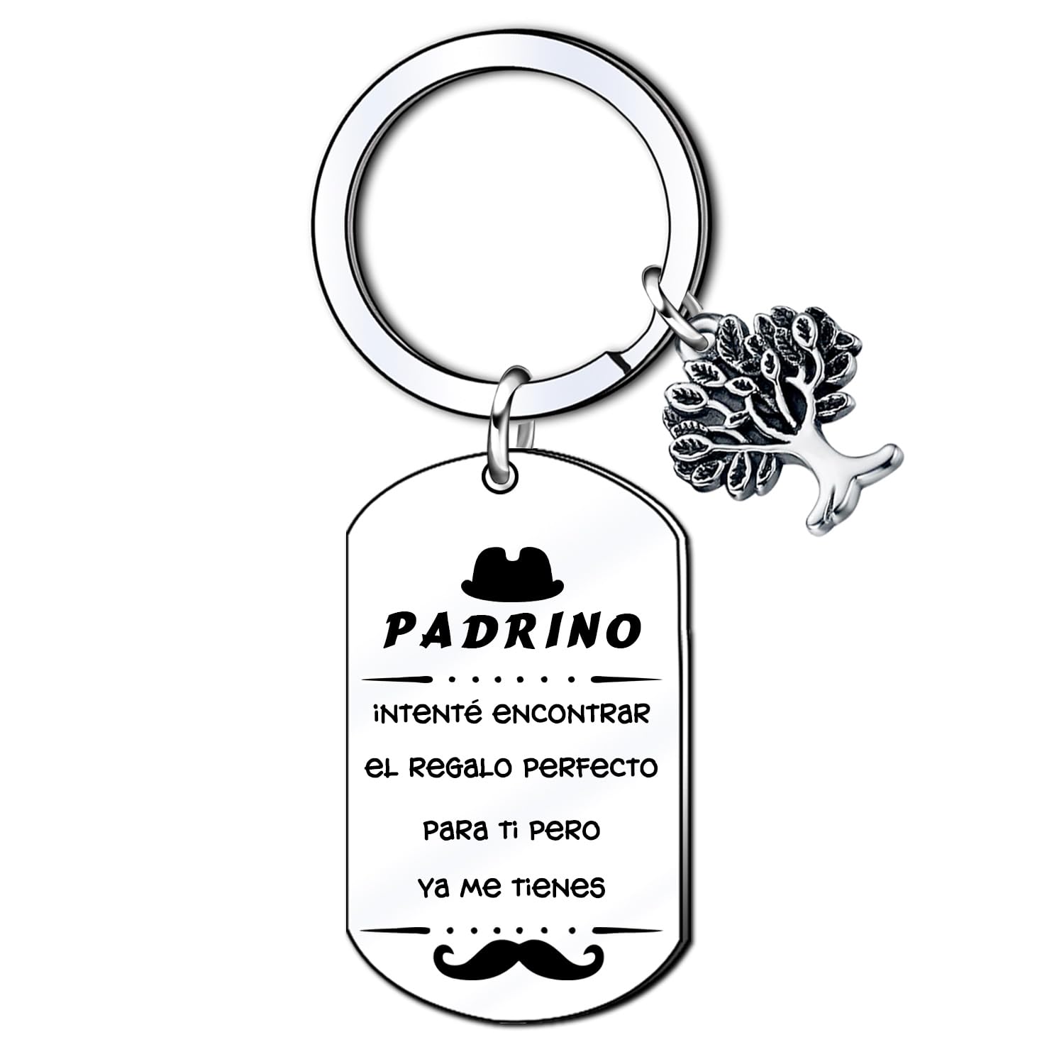 AIMINI Regalo Padrino Llavero Padrino Regalo Cumpleaños Padrino Regalo Día Bautismo Regalo Aniversario Padrino Regalo Navidad Padrino