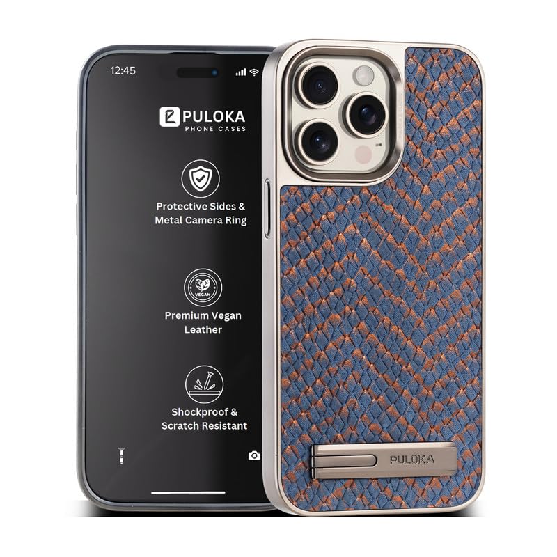PULOKA for iPhone 13 PRO Case, Back Cover with Kickstand & Metal Camera Ring & 360° Military-Grade Protection, | Ultra Hybrid Slim Case – Blue (B0D297897S) Amazon Price History, Amazon Price Tracker