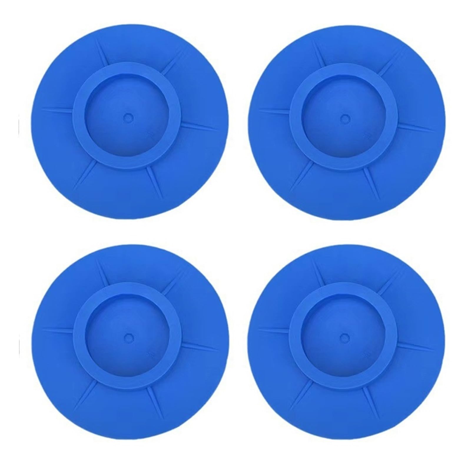 Almohadillas antivibración para lavadora y frigorífico pack de 4 gomas antideslizantes azules