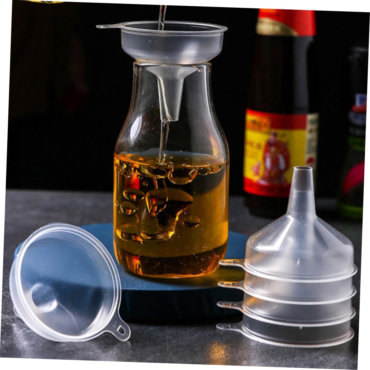 Embudo Cosmético de Plástico Pp Blanco 100 Piezas para Cocina y Laboratorio