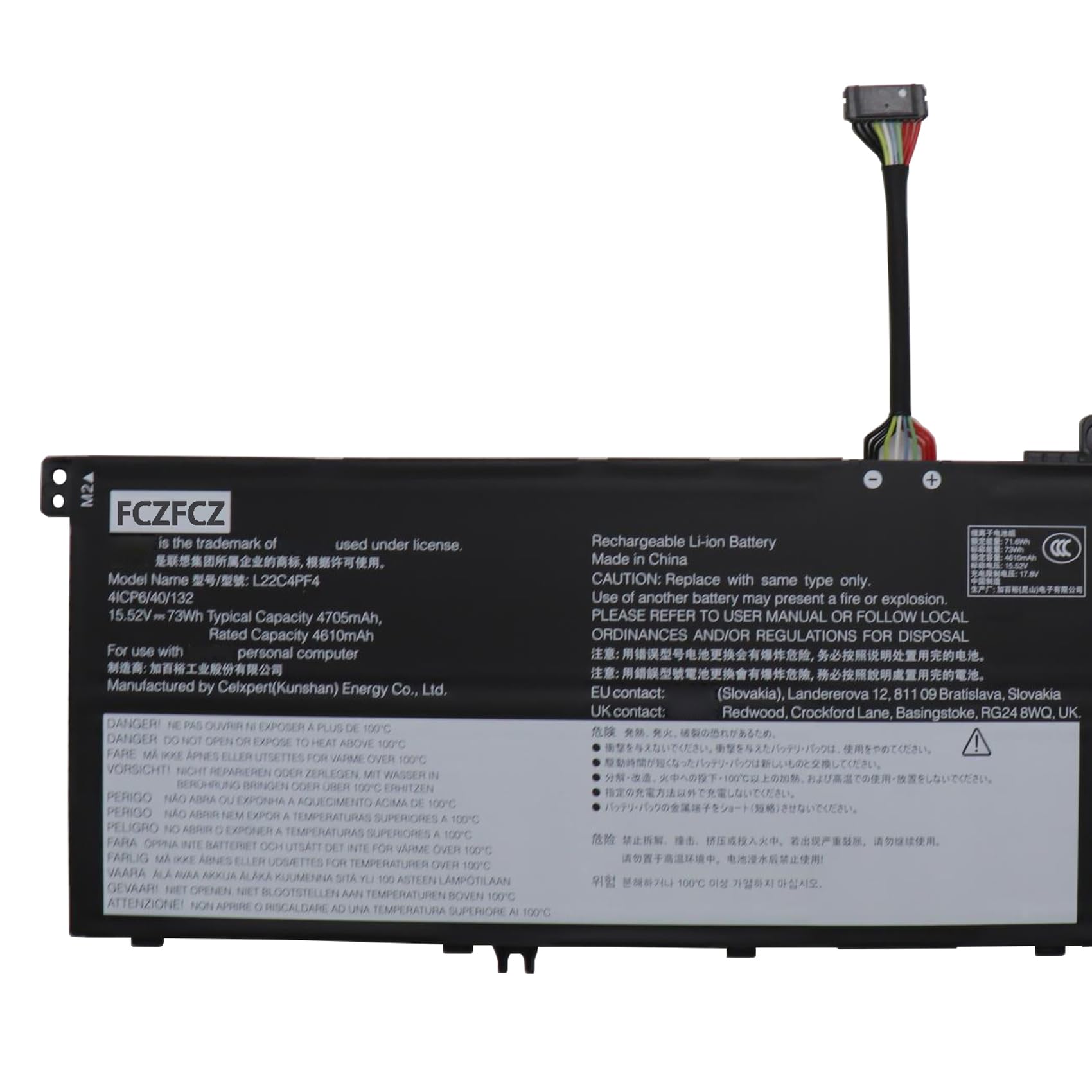 Amazon.com: FCZFCZ L22C4PF4 Battery Replacement for Lenovo Yoga