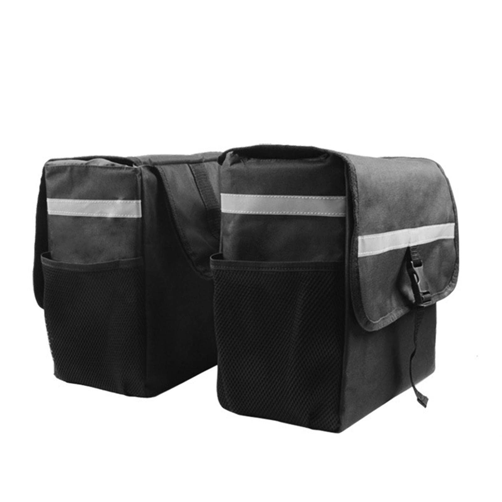 Kapoki Motorcycle Tail Bag, 25L Large Capacity Motor Pannier Bag, Multifunctional Waterproof Rear Rack Seat Bag Portable Travel Tool Saddle Bag for Motorcycle Scooter Front or Side