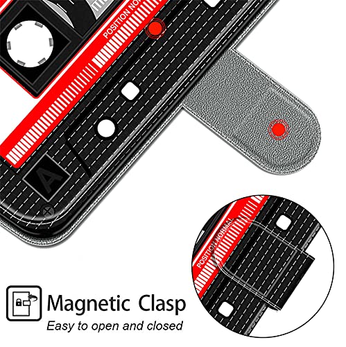 JJSMIDa Capa carteira para Galaxy S21, capa de celular com flip de couro sintético estilo animal de