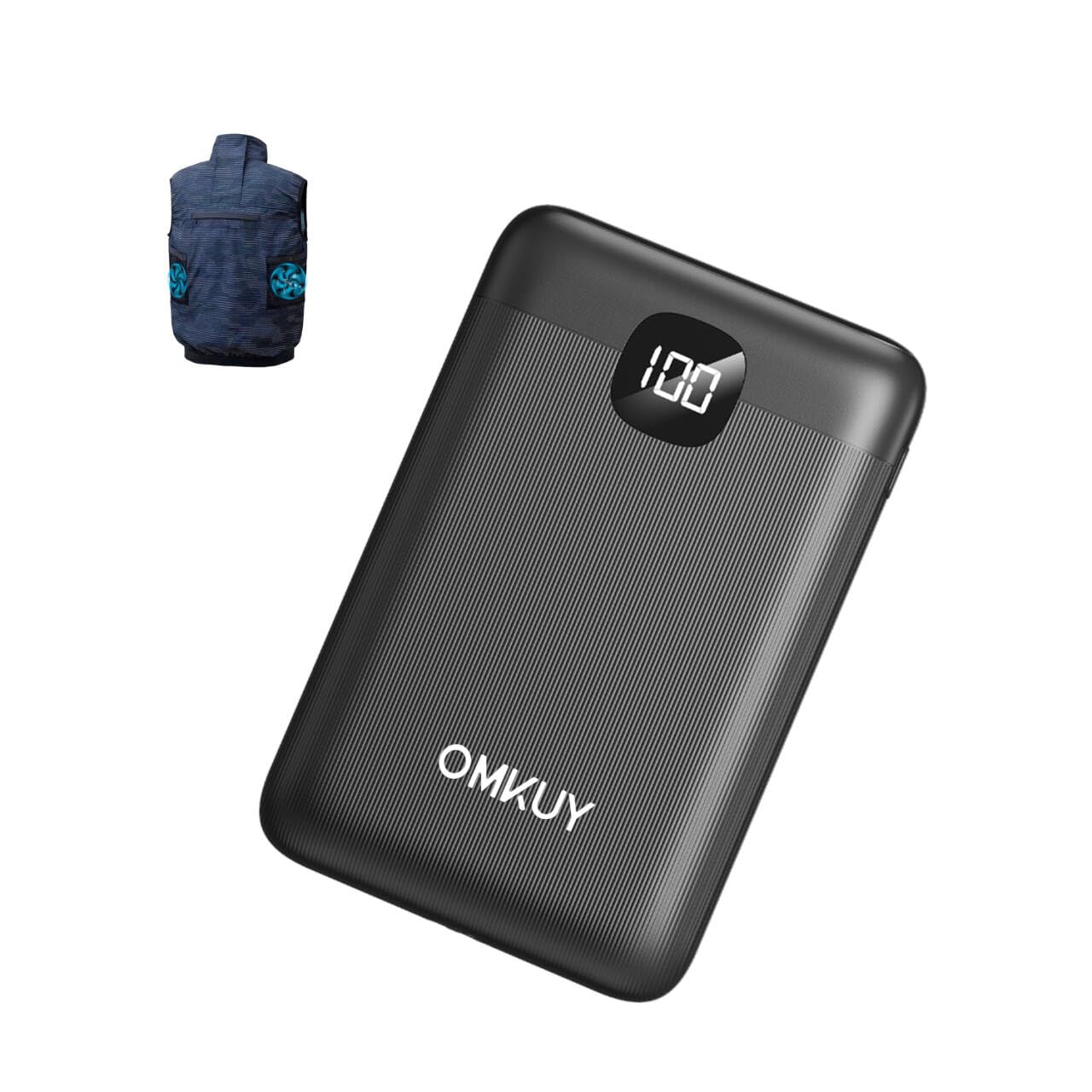 空調ベスト バッテリー 空調作業服 10000mAh 大容量 モバイルバッテリー…