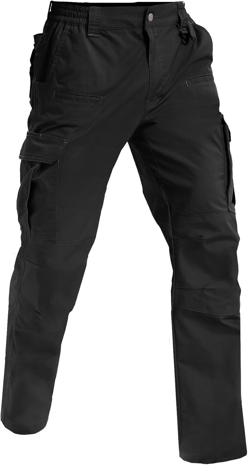 NATUVENIX Mens Work Pants Ripstop Tactical Pants for Men Lightweight Hiking Pants Men Water Resistant Cargo Pants Military