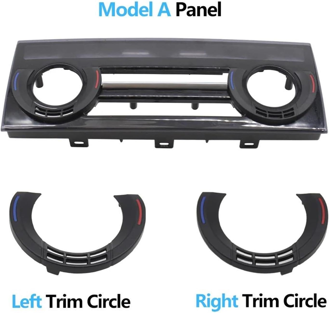 Car Air Conditioning Rear AC Switch Button Panel Control Frame Cover Trim for 5 Series F10 F11 F18 2010-2017 2011 2012 2013 2014 2015 2016