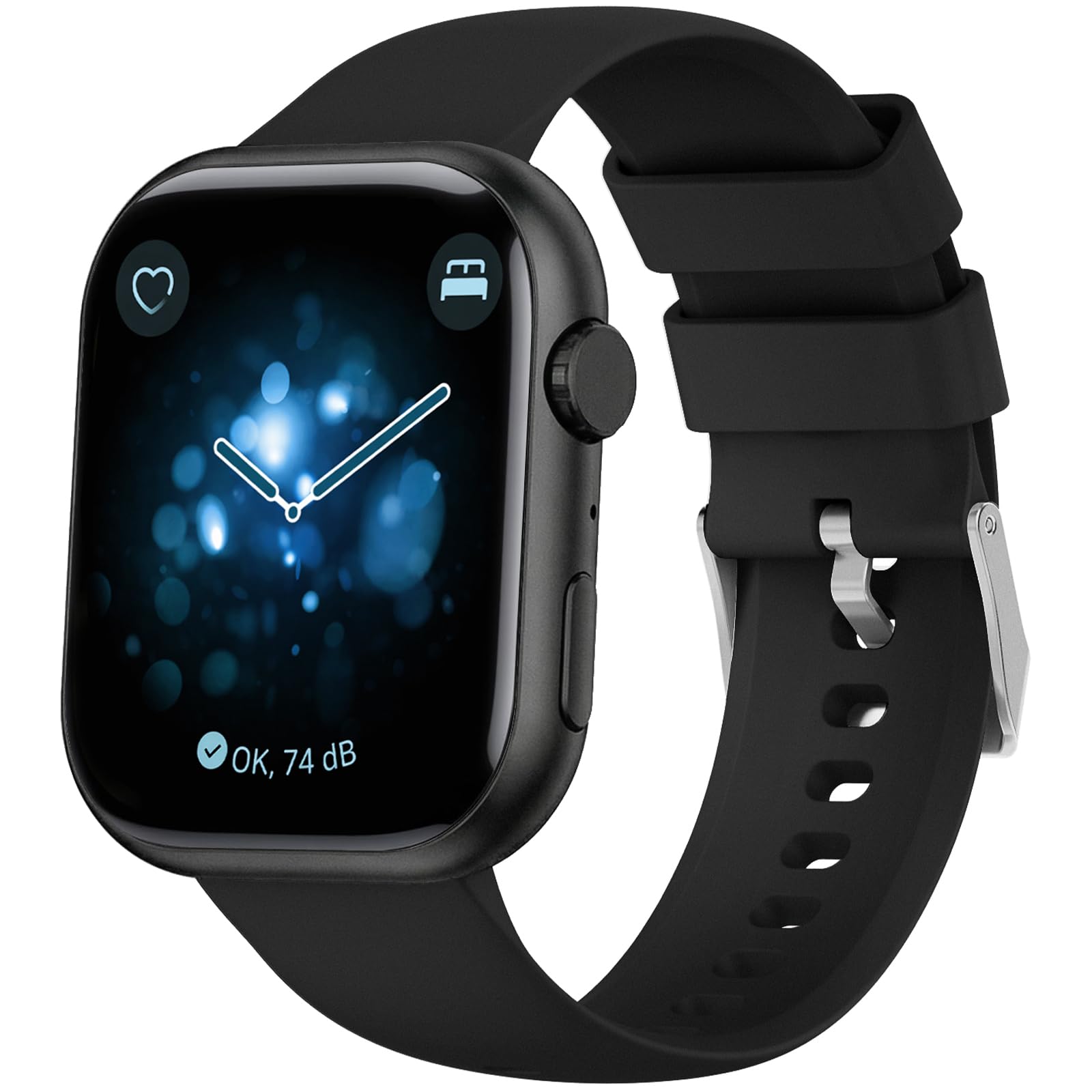 スマートウォッチ 2026 新モデル 超薄型超軽量 2.01 インチ大画面 iPhone/アンドロイド両対応 Bluetooth 通話 LINE/SNS 通知 日本語対応 100 種類以上運動モード 活動量計歩数計 IP68 防水 スポーツウォッチ フィットネストラッキング カメラリモコン 天気予報 男女兼用 プレゼントに最適 ブラック