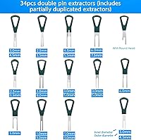 Vista 3 de Kit de herramientas de extracción de terminales 92 piezas, juego de herramientas para desconectar pines, conector eléctrico, juego de herramientas
