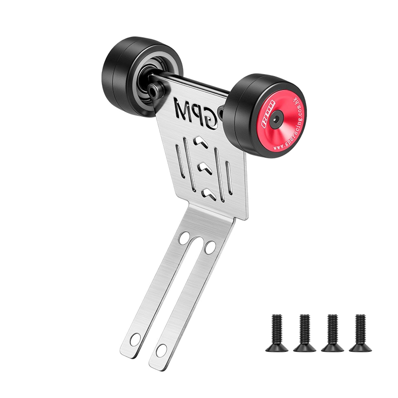 GPM Barra con cuscinetti in acciaio inox, spessore 1 mm, per Arrma 1/16 Mini Kraton 3S Speed Truck-ARA2508, rosso