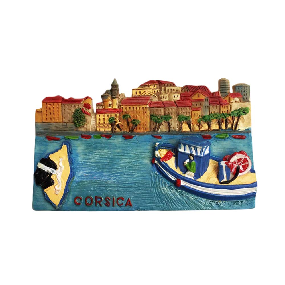 Wedarego Corsica 3D France Refrigerator Fridge Magnet Tourist Souvenirs Handmade Resin Craft Magnetic Stickers Home Kitchen Decoration Travel Gift