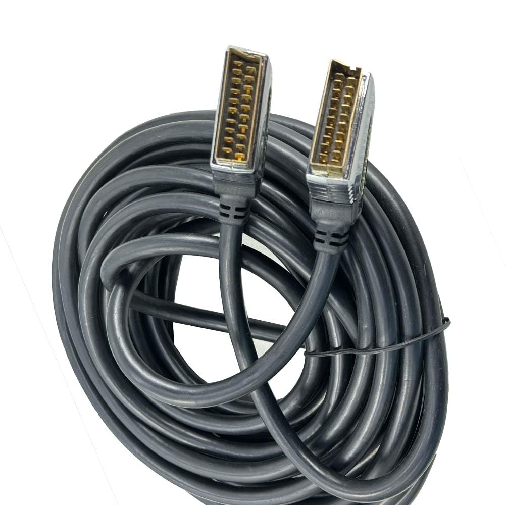 Cable Scart a Scart largo de 10 m, 3 m y 1,5 m, cable Scart RGB, cable Scart macho a macho for TV, DVD, STB y monitor.(0.7M)