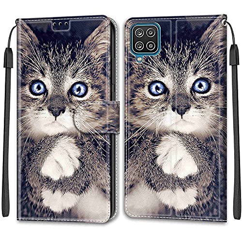 Feyten Coque pour Samsung Galaxy A12/ M12, Etui Samsung A12/ M12, Housse de Galaxy A12/ M12 en Cuir PU, Étui Housse en Cuir de Protection avec [Ranges Cartes]...