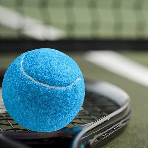 Miniatura 6 de URBEST Pelota de tenis, 12 paquetes de pelotas de tenis de entrenamiento, pelotas de práctica para jugadores novatos, pelotas de juego para perros