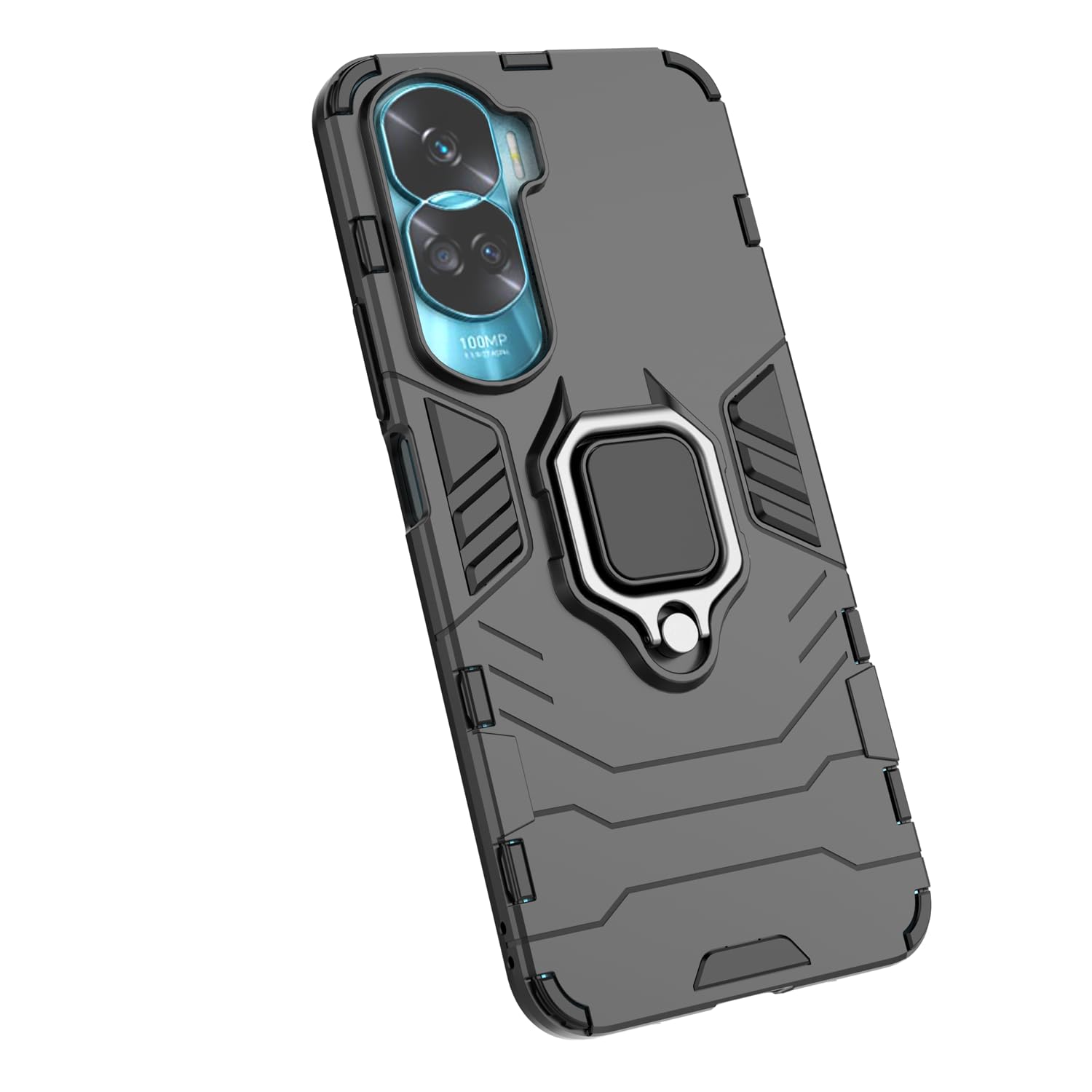 Custodia EasyShow Rugged Armor Per Honor 90 Lite/X50i - Con Anello 360° E Supporto Magnetico, Antiurto