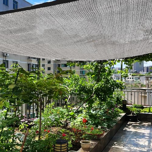 BXAEYIPOR Shade Cloth-80% Aluminum Sunblock Neting,Durable Mesh Tarp with Grommets,Shade Cloth for Garden,Car, Outdoor Pergola,Greenhouse,Chicken Coop and Dog Kennel(Silver) - image 7
