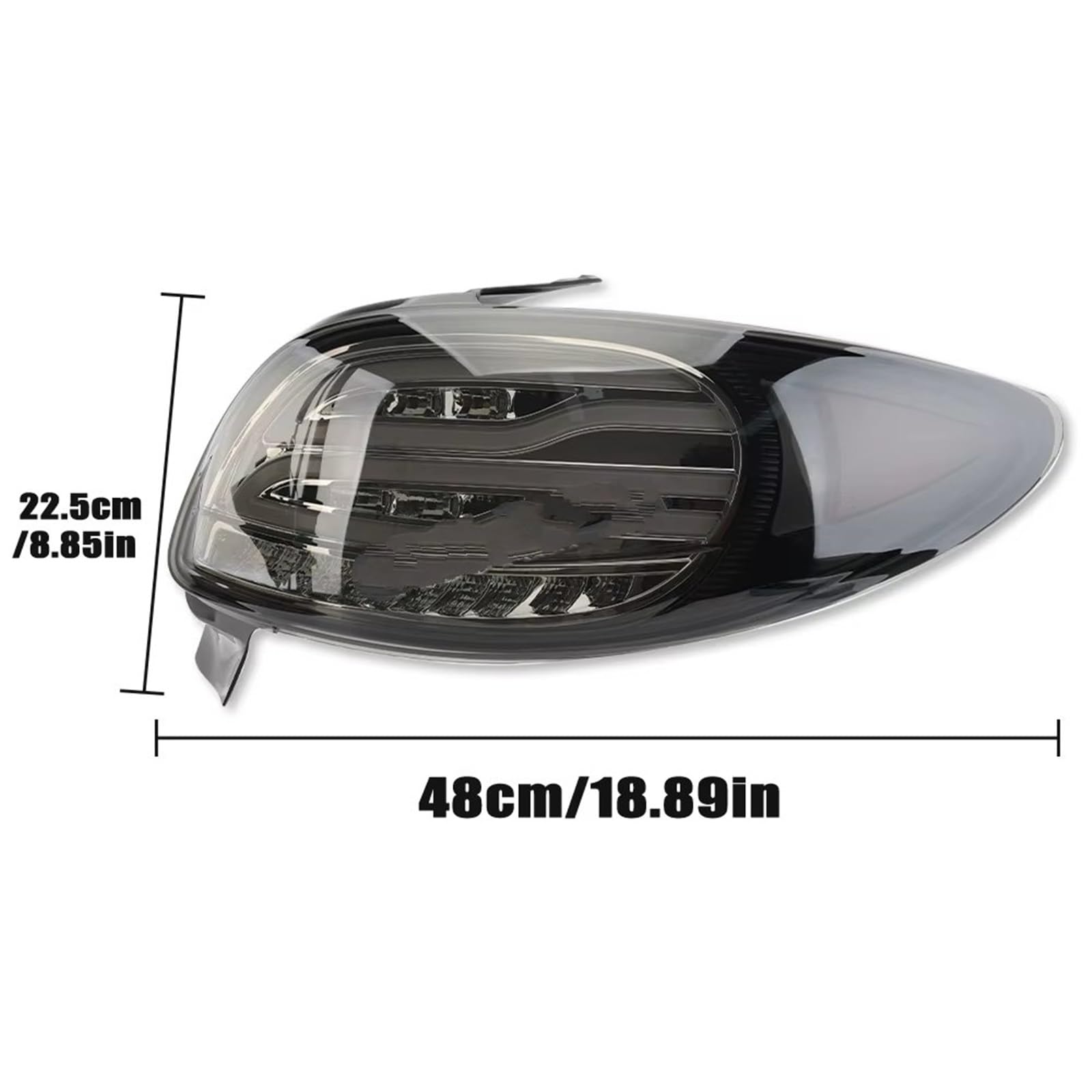 Montaje De Luces Traseras para Peugeot 206 206CC 2004-2008 Luces Traseras con Intermitentes Dinámicos Luces Traseras LED Ahumadas Trasero Pilotos