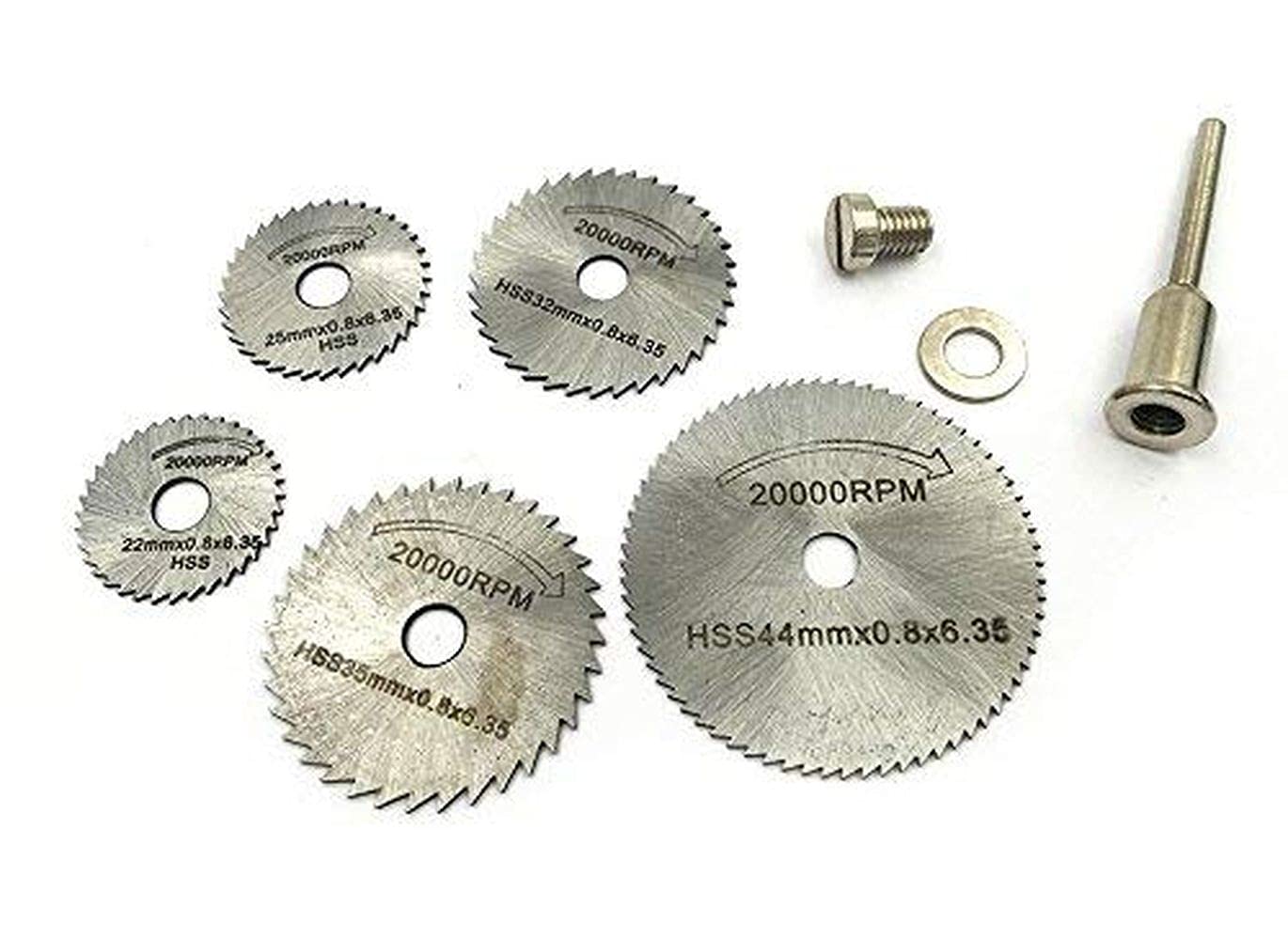 Diy Crafts 10309 7234 Circular Saw Blades Set for Wood Aluminum Cutting, Multicolor, 5 Piece 1