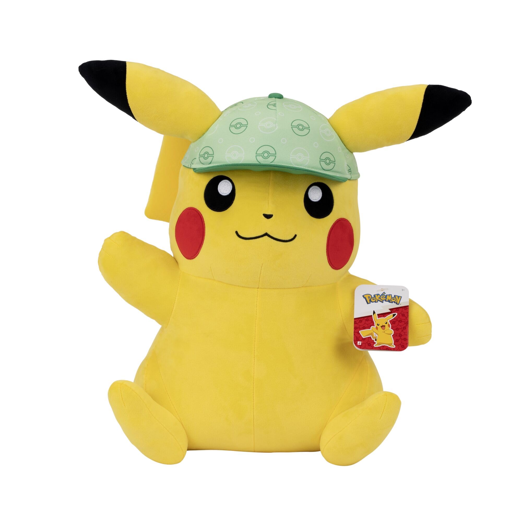 Pokémon PKW5025-60 cm Plüsch - Pikachu mit Mütze